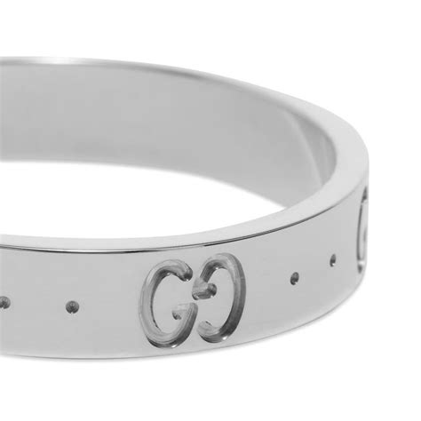 gucci icon thin band white gold|Gucci Icon Band .